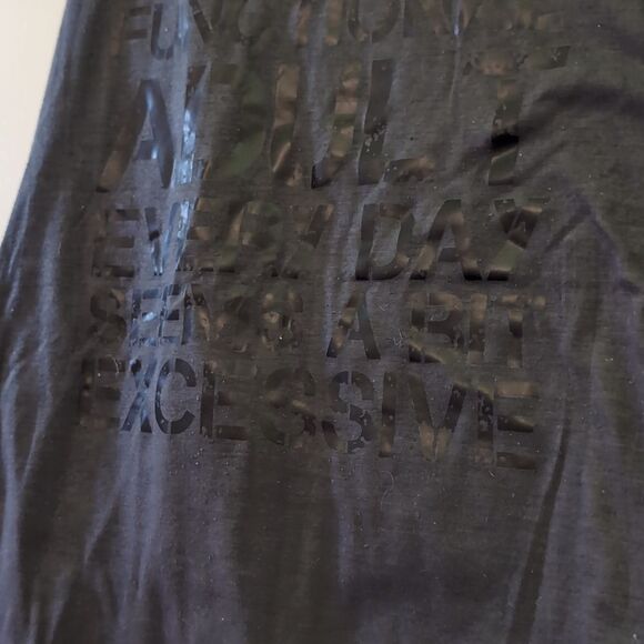 Dark Gray "Being A Functional Adult Seems Rather Excessive" Tank Top Size S - Picture 3 of 7